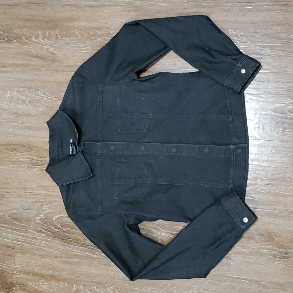 (S) Tristan & Iseut Denim Look Top Country Modern Contemporary Rodeo